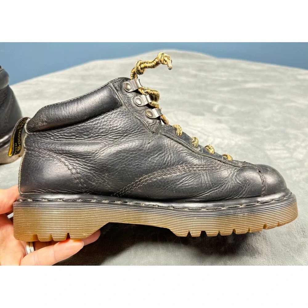 Dr Martens Boots Womens UK6 US8-8.5 Black Leather Bouncing Soles England Grunge